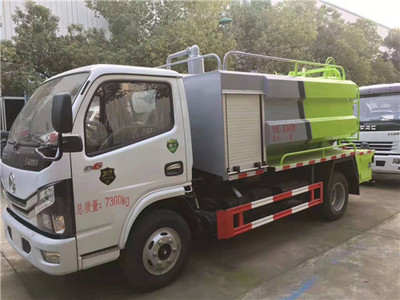 國六東風小多利卡D6清洗吸污車兩用車清水箱2方,污水4方